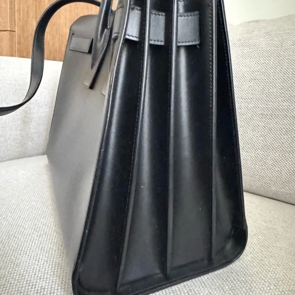 Saint Laurent Black Sac De Jour Bag - Picture 9 of 13